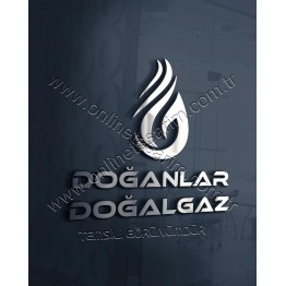 Doğalgaz, Mühendislik Şirketi Logo Örneği - Alev Sembolü, Sade & Lüks (280 TL)