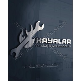 Mühendislik, Doğalgaz Firması Logo Örneği - Anahtar, Ateş, Alev, A Harfiyle Başlayan (310 TL)