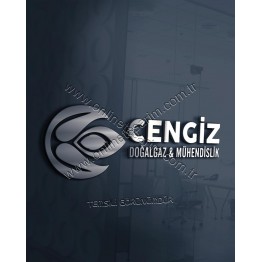 Mühendislik, Doğalgaz Firması Logo Örneği - Estetik Alev Şeklinde C Harfi Lüks Logo (370 TL)