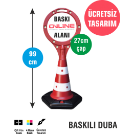 Baskılı Raket Reklam Dubası