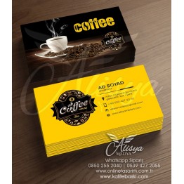 Cafe, Kafe Kartvizit Örnekleri - Kartvizit Basımı CAFE-019