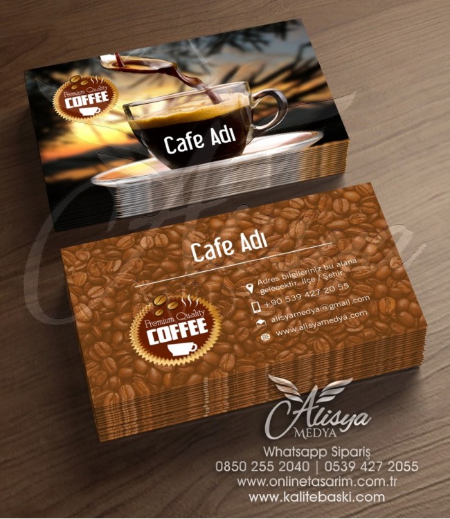 Cafe, Kafe Kartvizit Örnekleri - Kartvizit Basımı CAFE-022