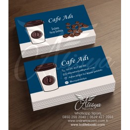 Cafe, Kafe Kartvizit Örnekleri - Kartvizit Basımı CAFE-040
