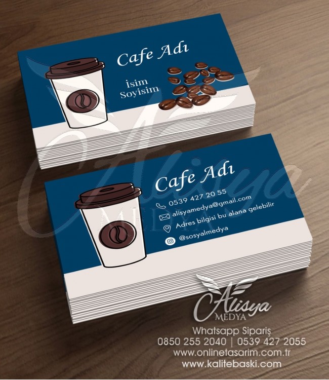Cafe, Kafe Kartvizit Örnekleri - Kartvizit Basımı CAFE-040