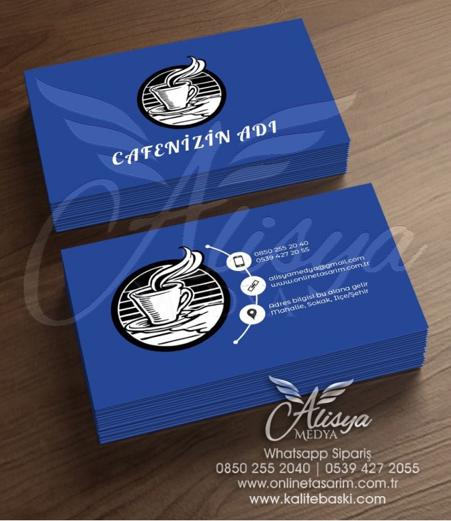 Cafe, Kafe Kartvizit Örnekleri - Kartvizit Basımı CAFE-044