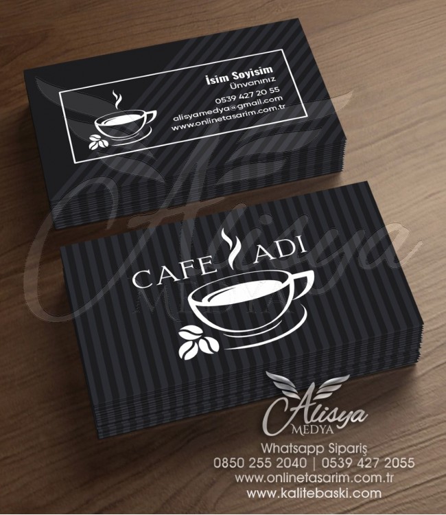 Cafe, Kafe Kartvizit Örnekleri - Kartvizit Basımı CAFE-045