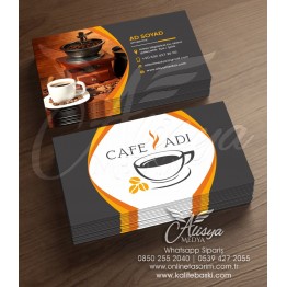 Cafe, Kafe Kartvizit Örnekleri - Kartvizit Basımı CAFE-046