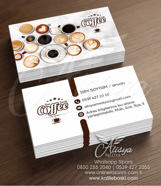 Cafe, Kafe Kartvizit Örnekleri - Kartvizit Basımı CAFE-009