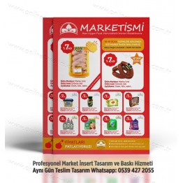 Market İnsert Tasarım ve Baskı, Market Broşür Tasarım INSERT-005