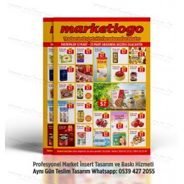 Market İnsert Tasarım ve Baskı, Market Broşür Tasarım INSERT-014