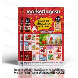 Market İnsert Tasarım ve Baskı, Market Broşür Tasarım INSERT-015