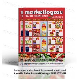 Market İnsert Tasarım ve Baskı, Market Broşür Tasarım INSERT-016