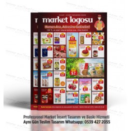 Market İnsert Tasarım ve Baskı, Market Broşür Tasarım INSERT-018