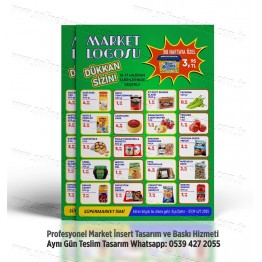 Market İnsert Tasarım ve Baskı, Market Broşür Tasarım INSERT-020